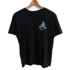 ナイキ 半袖Ｔシャツ プリントT コットン100% スポーツウエア トップス 黒 レディース Mサイズ ブラック NIKE 【中古】