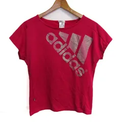 アディダス 半袖Ｔシャツ プリントT クライマライト スポーツウエア トップス レディース Sサイズ ピンク adidas 【中古】
