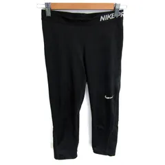 ナイキ クロップドパンツ ドライフィット ストレッチ スポーツウエア ボトムス 黒 レディース Mサイズ ブラック NIKE 【中古】