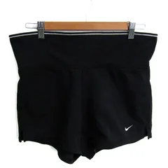 ナイキ ショートパンツ ランニングパンツ  ストレッチ スポーツウエア ドライフィット ボトムス レディース Lサイズ ネイビー NIKE 【中古】