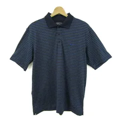 ナイキゴルフ ポロシャツ 半袖 ストレッチ フィットドライ ゴルフウエア トップス メンズ Lサイズ ネイビー NIKE GOLF 【中古】