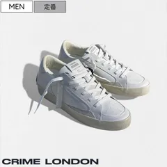 【定価38,500円(税込)】CRIME LONDON クライムロンドン 巧みな素材使いで遊び心を擽るラグジュアリーな足元を演出♪ベーシックながらトレンドを意識したレザーコンビネーションスニーカー レースアップ シューズ 靴 SK8 DELUXE 320301