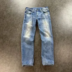 日本製 RED CARD BLUE WORK DENIM レッドカード ブルーワークデニム トゥモローランド コラボ ばっちゃ別注 デニムパンツ ジーンズ ジーパン ボタンフライ W29 TL17885