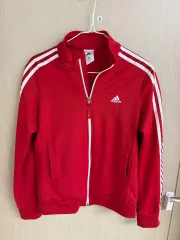 アディダス 赤 3本線 トラックジャージ 95