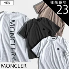 種類23：XXXXL 葉山店在庫有/ホワイト 【定価59,400円(税込)】MONCLER モンクレール 大人のラグジュアリーカジュアルを演出する！ブランドロゴ入りクルーネックハーフスリーブTシャツ  半袖 トップス コットン バックプリント ホワイト ブラッ