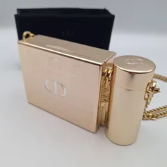 ディオール ショルダーバッグ コスメケース チェーン ゴールド リップケース ミラー付き コスメ ミニバッグ パーティ コフレ 【11509】