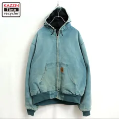 90s vintage Carhartt 裏地キルティング アクティブパーカー ダック ジャケット メンズ XLサイズ相当 ビッグサイズ オーバーサイズ