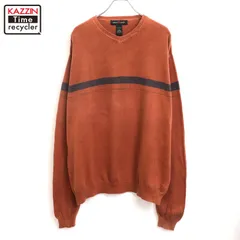 00s Pierre Cardin センターライン Vネック コットン ニットセーター メンズ 表記Lサイズのサムネイル