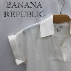 Banana Republic バナナリパブリック 半袖チュニック ワンピース トップス XS ホワイト  レディース ファッションのサムネイル