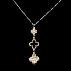 美品★ ANTEPRIMA アンテプリマ ネックレス ロング フラワー 3連のサムネイル