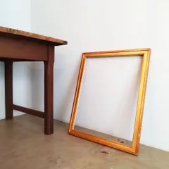 ヴィンテージ　額縁　フレーム　ゴールド　紙作品用　古道具　骨董　アンティーク　インテリア