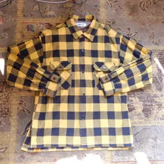 monkey time (United Arrows) Buffalo Check Flannel Shirt - Yellow x Black