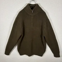 UNIQLO スフレヤーンハーフジップセーター メンズ