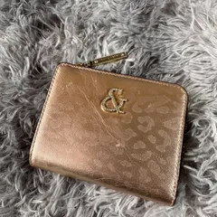 ピンキー&ダイアン レオパードメタ L字ファスナー二つ折り財布  　YS26B-087