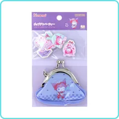 クロミ プチパース付きフレークシール S8817308 サンスター文具 限定 立体 ぷっくり シール ミニがま口 ポーチ