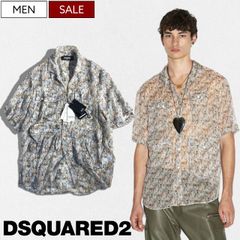 Dsquared2 ダブルリング ジッパー メタリックライン 長袖シャツ 48