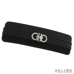 Salvatore Ferragamo フェラガモ バレッタ ヘアアクセ 髪留め ブラック アクセサリー 箱 ok1451