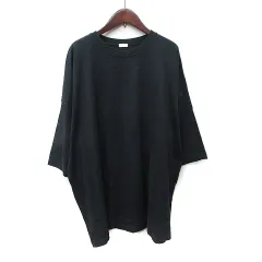 ギャルリーヴィー GALERIE VIE トゥモローランド Tシャツワンピース ミニ 七分袖 S 黒 ブラック /YI