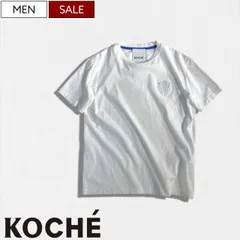 【定価24,200円(税込)】KOCHE コシェ サラッとした極上の着心地＆美しいシルエットでエンブレムロゴ刺繍が胸元を飾る！ デイリーユースにぴったりなクルーネックＴシャツ クルーネック ロゴＴ 半袖 ティシャツ ホワイト KOCHÉ SK3GC0013 メ