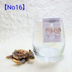 【No16】 海 珊瑚砂 イヤリング 樹脂パーツ(金属アレルギー対応)