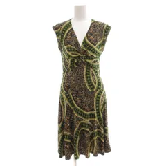 エジェリ EGERIE ワンピース ノースリーブ 総柄 マキシ ロング T2 緑 グリーン /JS ■ECF001