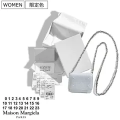 【定価112,200円(税込)】Maison  Margiela メゾン マルジェラ 洗練されたシンプルデザイン！チェーンミニウォレット　バッグ グレインレザー ボディバック バッグ 鞄 カバン 財布 レザー お財布バッグ ブリーズ Breeze T6172 
