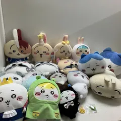 ◆ 【ジャンク品】ちいかわ 19点 まとめ商品 ぬいぐるみ など うさぎ ハチワレ モモンガ くりまんじゅう 現状品