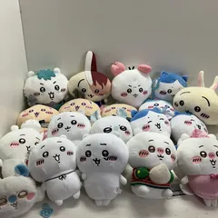 ◆ 【ジャンク品】ちいかわ 20点 まとめ商品 ぬいぐるみ ヒロアカコラボなど うさぎ ハチワレ モモンガ くりまんじゅう 現状品