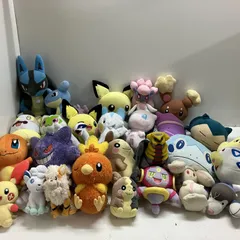 ◆ 【ジャンク品】ポケモン 27点 まとめ商品 ぬいぐるみ マホイップ ギラティナ ルギア ルカリオ など ポケモンセンター あり 現状品