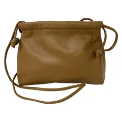 CELERI(セルリ) ショルダーバッグ美品  - ブラウン 巾着型 レザー