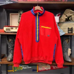 80s パタゴニア オリジナル シンチラ スナップ-T フリース ハーフジップアップ N668