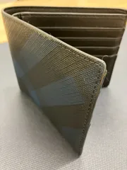 【箱付】BURBERRY バーバリー ロンドンチェック 二つ折り財布 札入れ