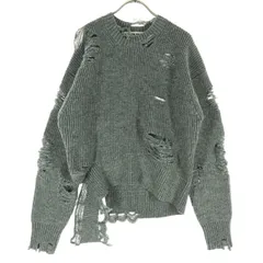 美品 PRANK PROJECT プランクプロジェクト 長袖 ダメージ加工 セーター FREE グレー レディース 古着