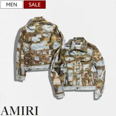 【定価880,000円(税込)】AMIRI -アミリ-   日本の伝統的な継ぎ接ぎ布「襤褸-BORO-」技法をオマージュした！圧倒的なオーラを放つヴィンテージリメイクコンビネーションジャケット！ ブルゾン Gジャン CAMO BORO REPAIR JACKE