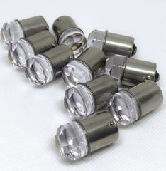 ダイヤカットレンズ 超拡散 爆光 高輝度LED球 24V S25 BA15S G18 LED球 バスマーカー球 ナマズマーカー球 シャーシマーカー 球 60個SET 　トラック 三菱ふそう 日野 いすゞ UD Dタイプ
