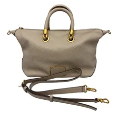 MARC BY MARC JACOBS マーク バイ マーク ジェイコブス レザー ショルダーバッグ ベージュ ハンドバッグ 2WAY 斜め掛け 肩掛け 鞄 ブランド 中古 W４