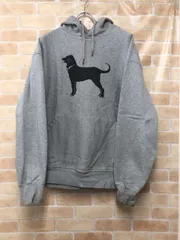 【中古】 The Black Dog ブラックドッグ プリントパーカー グレー L 111422649