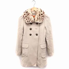 ロイヤルパーティー ROYAL PARTY 衿3WAY コート アウター ミドル丈 無地 ダブル ウール 36 ベージュ /FT3