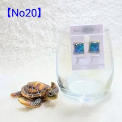 【No20】 海 珊瑚砂 イヤリング 樹脂パーツ(金属アレルギー対応)