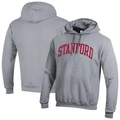 チャンピオン メンズ トップス Tシャツ フリース パーカー Mens Champion Heather Gray Stanford Cardinal Basic Arch Fleece Pullover Hoodie Stf Grey グレー
