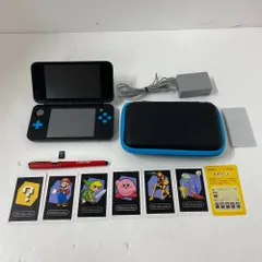 08w15846 ゲームハード/Newニンテンドー2DS/LL/任天堂/Nintend/ブラック/ブルー/純正充電器/動作確認済/ペアレンタルコントロール未解除【中古品】