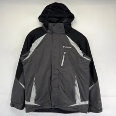 古着 コロンビア Columbia マウンテンパーカー オムニシールド 中綿 ワンポイントロゴデザイン アウトドア S  ブラック メンズ