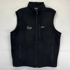 古着 美品 パタゴニア patagonia ベスト 大きいサイズ フルジップ フリース アウトドア 新品タグ 2XL  ブラック メンズ