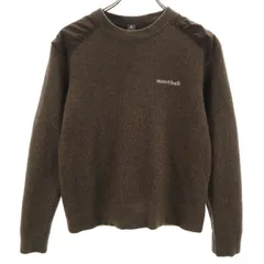 mont-bell モンベル 長袖 ミッテルレギ セーター M ブラウン ニット アウトドア メンズ 古着