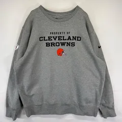 古着 ナイキ NIKE スウェット トレーナー NFL クルーネック ブラウンズ プルオーバー  大きいサイズ 2XL  グレー メンズ