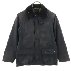 Barbour バブアー 3ワラント イングランド製 ワックス ジャケット L 10-11 チャコールグレー キッズ 古着のサムネイル