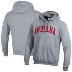 チャンピオン メンズ トップス Tシャツ フリース パーカー Mens Champion Heather Gray Indiana Hoosiers Basic Arch Fleece Pullover Hoodie Ind Grey グレー