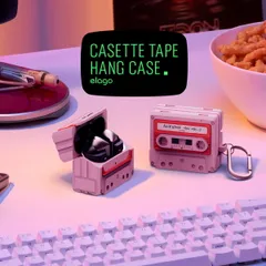 Galaxy Buds3 FE Buds 3 Pro ケース 耐衝撃 シリコン カバー GalaxyBuds3 ギャラクシー バッズ 3FE ギャラクシーバッズ3プロ 対応 elago CASSETTE TAPE HANG CASEのサムネイル