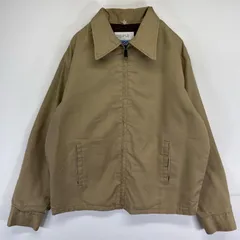 古着 70's/70年代 ヴィンテージ シアーズ Sears ワークジャケット フルジップ ブルゾン 無地  ベージュ系 メンズ