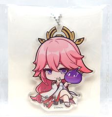 中古】八重神子 デフォルメアクリルボールチェーン 稲妻 原神 GiGO限定